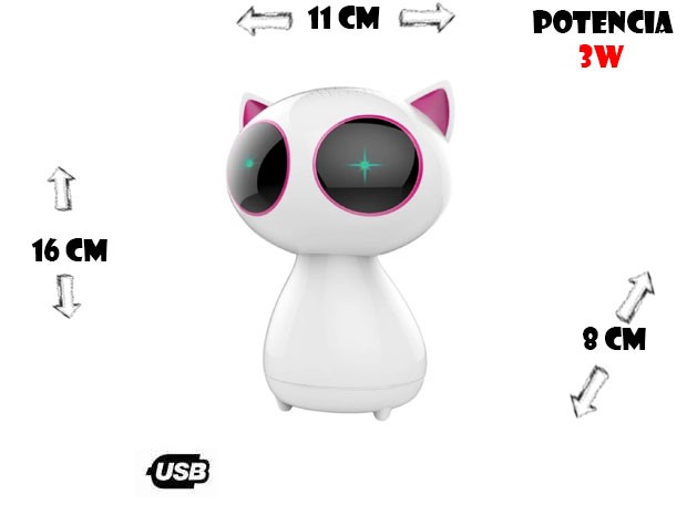 &u++ PARLANTE PC GATO M1 (16 CM DE ALTO )